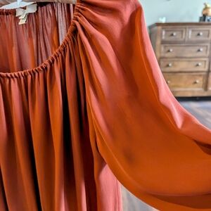 Joie Blouse 3/4 Sleeves Excellent Condition, Orange, 100% Silk, Like New! Medium